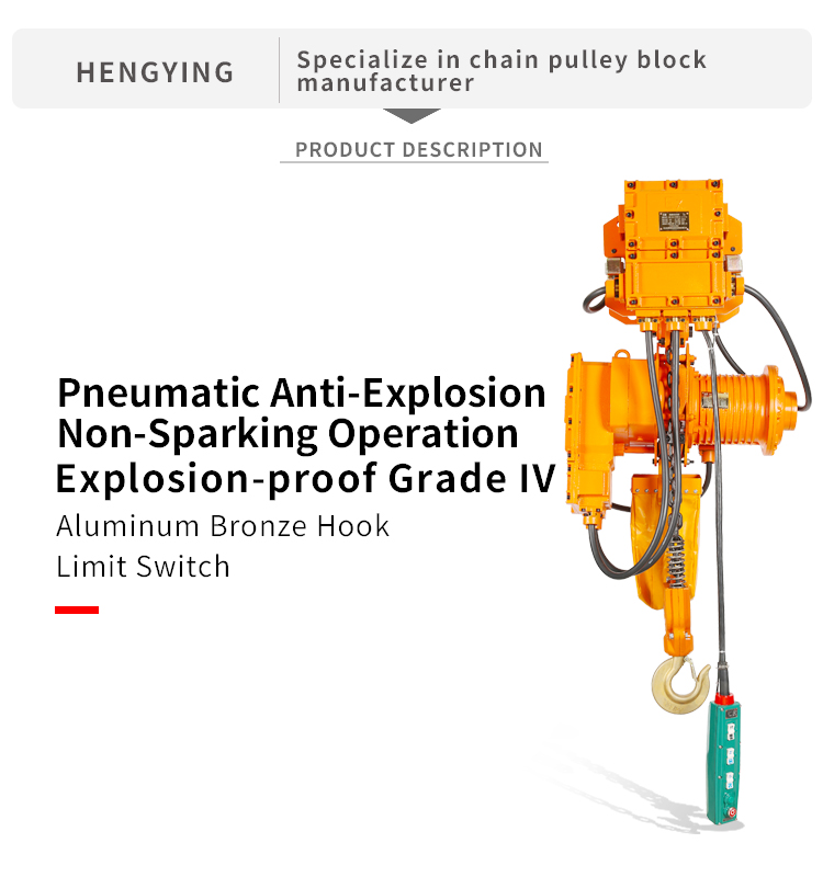 HYBDB Runing Type Explosion-Proof Electric Chain Hoist(图2)