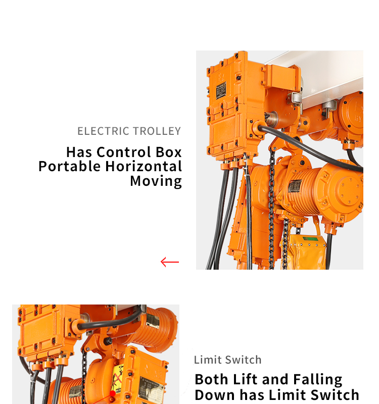 HYBDB Runing Type Explosion-Proof Electric Chain Hoist(图4)