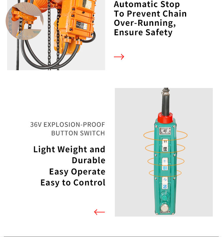 HYBDB Runing Type Explosion-Proof Electric Chain Hoist(图5)